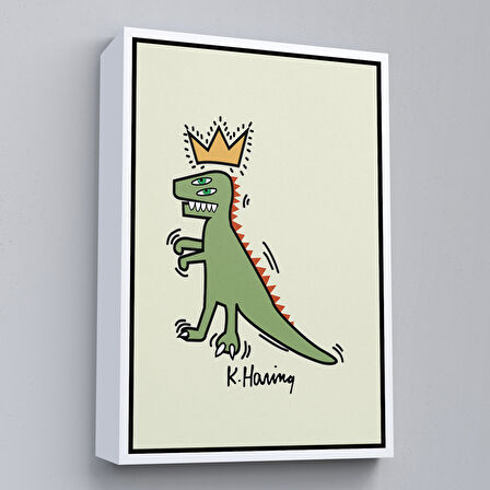 Kahverengi Çerçeveli Çocuk Odası Sevimli Yavru Tilki Tablosu