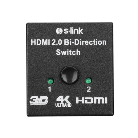 S-link SL-LU613 2 Port HDMI Çift Yönlü Switch ve Splitter(1923)