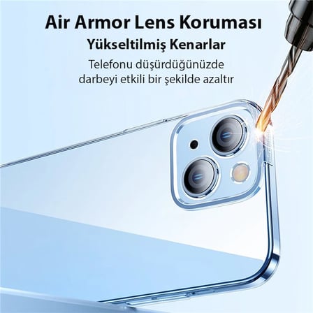 Baseus iPhone 15 Crystal Serisi Silikon Kılıf + Tempered Ekran Koruyucu Set-(5775) — Renk: Şeffaf 2