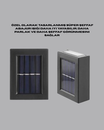 Dış Mekan Güneş Paneli ile Aydınlatma Lambası