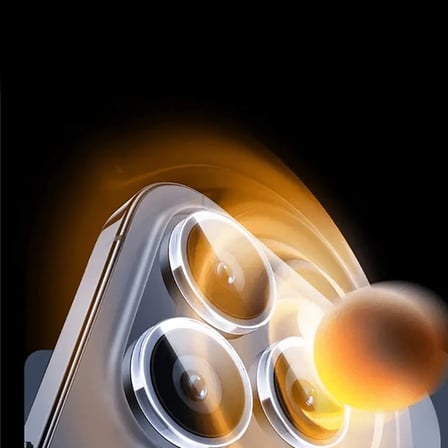 Baseus iPhone 15 Pro/15 Pro Max için Sapphire Serisi HD Cam Kamera Koruyucu-(5775) — Renk: Şeffaf 2