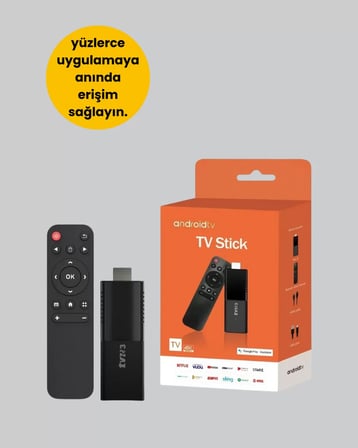 Android TV Stick 4K Ultra HD Görüntü Destekli