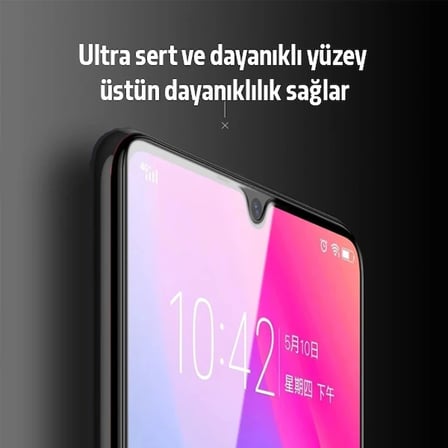 Ally SM Galaxy A32 Full Glue-Tempered Cam Ekran Koruyucu-(5775) — Renk: Siyah
