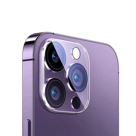 Baseus iPhone 15 Pro/15 Pro Max için Crystal Serisi HD Cam Kamera Koruyucu 2 Adet Set-(5775) — Renk: