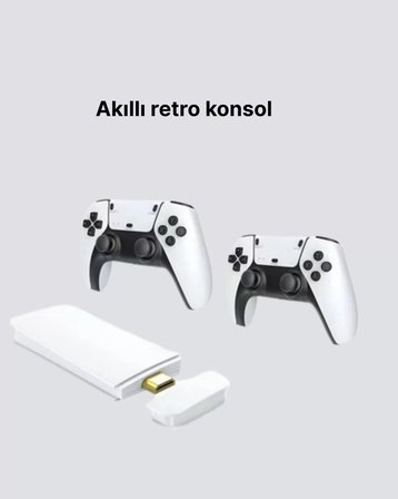 20.000 Yüklü Oyunlu Kablosuz Retro Oyun Konsolu 4K Destekli