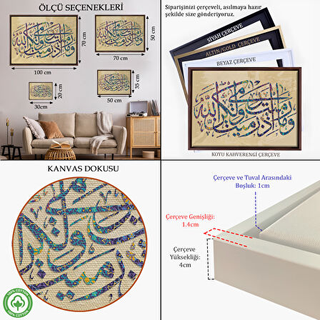 Beyaz Çerçeveli Düşmana Atılan Okları Sen Atmadın, Allah attı (Enfal Suresi 1.Ayet)