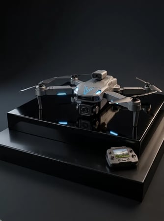Ekranlı Kumandalı Çift Kameralı Drone ile Havadan Çekim