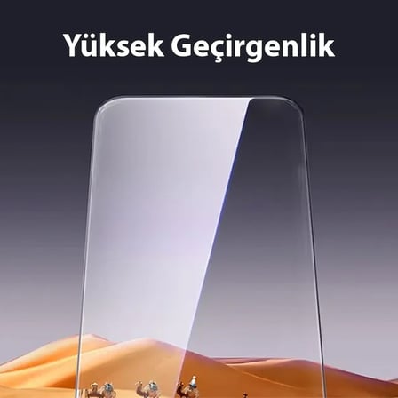 Baseus Schott iPhone 15 Pro Max HD Tempered Full Koruma Cam Ekran Koruyucu-(5775) — Renk: Şeffaf 2