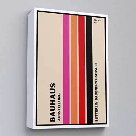 Siyah Çerçeveli Renkli Soyut Çiçekler Tablosu