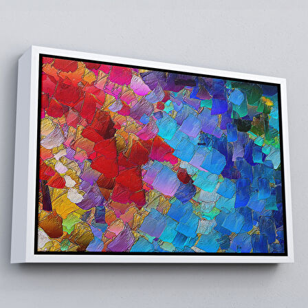 Altın Çerçeveli Kalp Isırığı Dekoratif Kanvas Duvar Tablosu