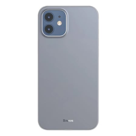 Telefon Kılıfı Wing iPhone 12 Uyumlu 6.1 Kılıf Ultra İnce Lux Mat Şeffaf Kılıf Füme
