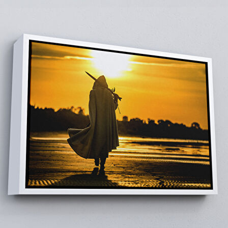 Siyah Çerçeveli Suikastçi Dekoratif Kanvas Duvar Tablosu