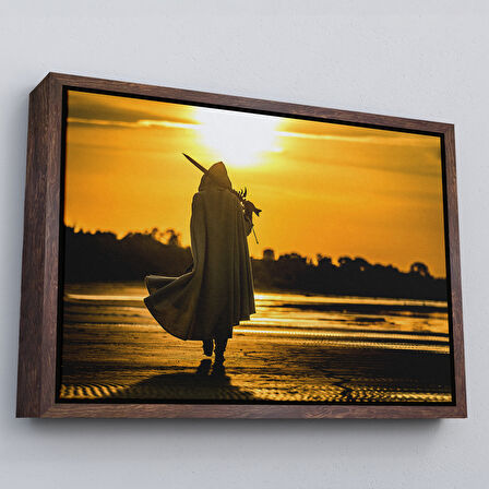 Siyah Çerçeveli Suikastçi Dekoratif Kanvas Duvar Tablosu