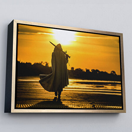 Siyah Çerçeveli Suikastçi Dekoratif Kanvas Duvar Tablosu