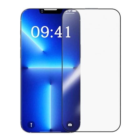 Baseus Crystalline iPhone 14 Plus/13 Pro Max için Parlama Önleyici Tempered Cam Ekran Koruyucu-(5775