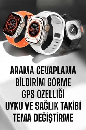 Yeni Nesil Akıllı Saat Adımsayar GPS Nabız Ölçer Uyku ve Sağlık Takibi