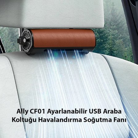 Ally CF01 Ayarlanabilir Araç ve Oyuncu Koltuğu için Havalandırma Soğutma Fanı - USB-(5775)