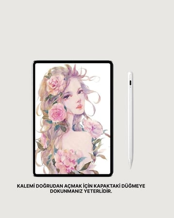 Yüksek Hassasiyetli Eğim Sensörlü Dijital Kalem – USB-C Hızlı Şarjlı