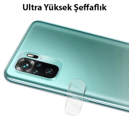 ALLY Xiaomi Redmi Note 10 4G Tempered Glass Cam Kamera Koruyucu-(5775)