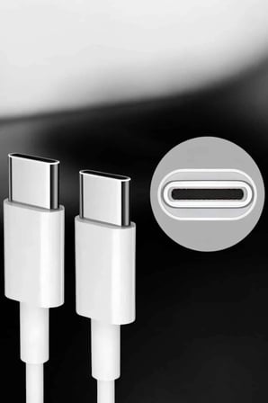 İOS Uyumlu Type-C Girişli Hızlı Şarj 15/15 Pro Max Adaptör ve Kablosu