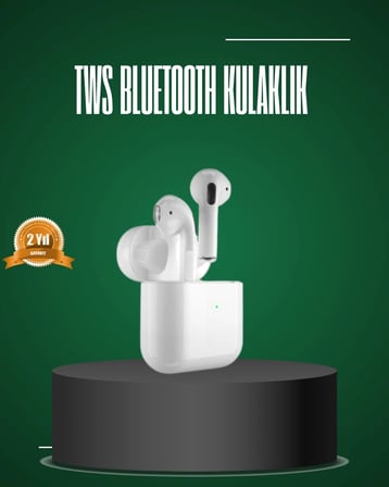iPhone Pro ve Pro Max Uyumlu TWS Bluetooth Kulaklık Gürültü Engelleyici