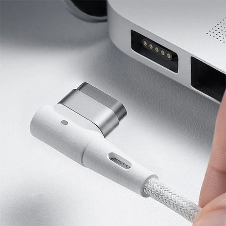 Baseus Zinc Manyetik L Uçlu 60W Macbook Hızlı Şarj Güç Kablosu 2m-(5775)