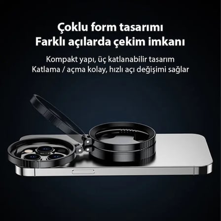 Ally MagSafe Uyumlu Manyetik 52mm CPL Polarize Telefon Kamera Lens Filtresi (Yansıma Önleyici)-(5775)