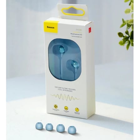 Baseus Encok H13 3.5mm Jack Mikrofonlu Kulak İçi Kulaklık Auriculares Fone De Ouvido-(5775)