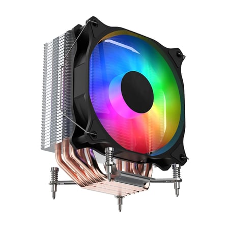 FSP NC5 ARGB 120mm CPU Kule Tipi Hava Soğutma Sessiz Çalışma Doğrudan Temas Tasarımlı 6 adet Bakır Isı Borusu (AMD AM4-AM5 ve INTEL Tüm işlemciler ile uyumlu)(1923)