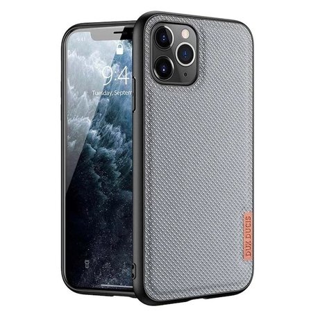 Dux Ducis Fino Serisi iPhone 11 Pro Max Kılıf Premium Dokuma Silikon Kılıf-(5775)