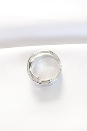 Kalın Silver Renk Ayarlanabilir Yüzük 5886