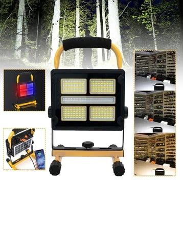 Solar ve USB Şarjlı Güçlü LED Çalışma Lambası Ayarlanabilir Açılı Kamp Feneri