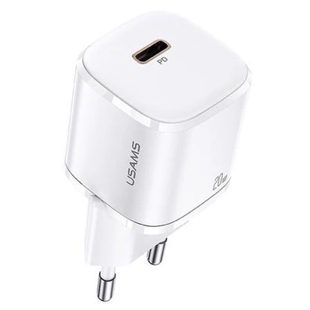 USAMS T36 20W Mini PD Hızlı Şarj Aleti 20W USB-C Güç Adaptörü-(5775)