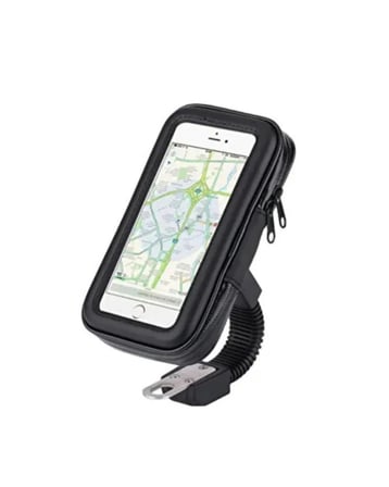 Su Geçirmez Motosiklet Bisiklet Telefon Tutucu 360 Derece Döner Gidon Telefon Standı