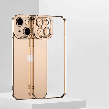 ALLY Fashion Series iPhone 13 6.1inç Kılıf Renkli Kenar Lazer Çerçeveli Silikon Kılıf-(5775)