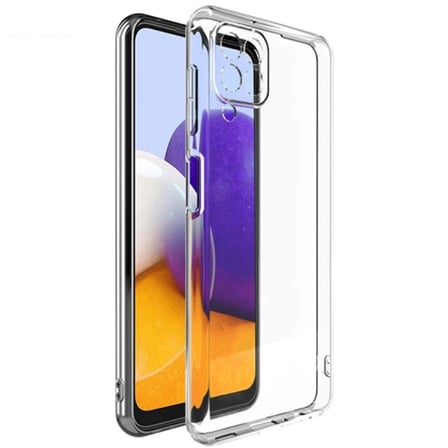 ALLY SM Galaxy A22 4G Kılıf Kamera Korumalı Ultra İnce Şeffaf Silikon Kılıf-(5775)