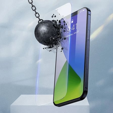 Baseus İPhone 12 Pro Max 6.7  0.3mm Ful Tempered Cam Ekran Koruyucu 2 Adet Set-(5775)