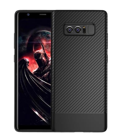 Ally SM Galaxy Note 8 Carbon Fiber Dokulu Premium Soft Silikon Kılıf-(5775)
