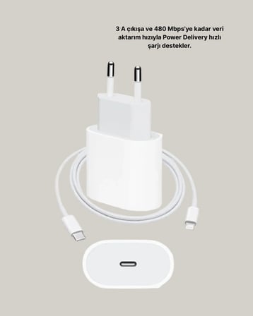 Yeni Nesil 20W USB-C Hızlı Şarj Cihazı iOS Tam Uyumlu
