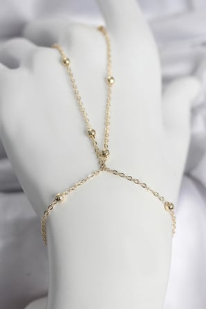 316L Çelik Gold Renk Top Zincirli Kadın Şahmeran 5886