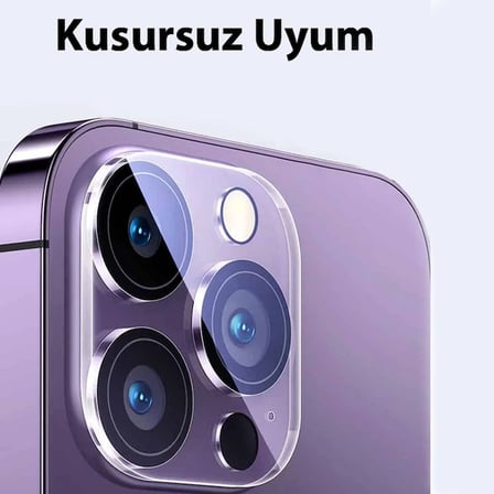 Ally iPhone 15 Pro-15 Pro Max Premium Kamera Lens Koruma Camı-(5775)