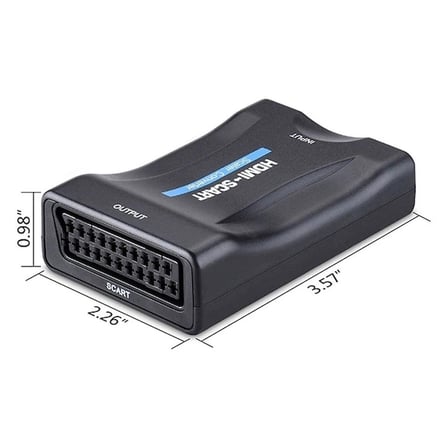Ally 1080P Scart HDMI Dönüştürücü Ses Video Adaptörü-SİYAH-(5775)