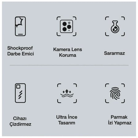iPhone 12 Pro Max 6.7inç Gold Çerçeve Kamera Korumalı Bumper Kılıf-(5775)