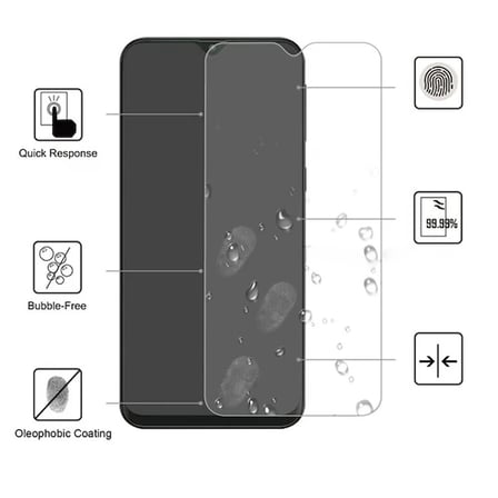 Ally Samsung Galaxy M10Xiaomi Redmi Note 8 Tempered Kırılmaz Cam Ekran Koruyucu-(5775)