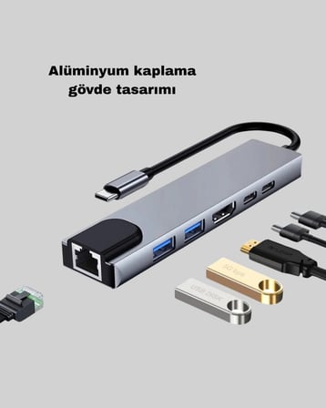 Dönüştürücü Hub – Kompakt Dayanıklı ve Yüksek Hızlı Bağlantı