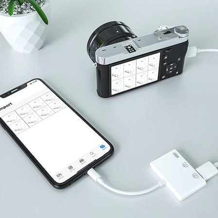 ALLY 3in1 İPhone/İPAD lightning To Usb Kamera Okuyucu-(5775)