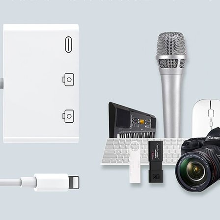 ALLY 3in1 İPhone/İPAD lightning To Usb Kamera Okuyucu-(5775)
