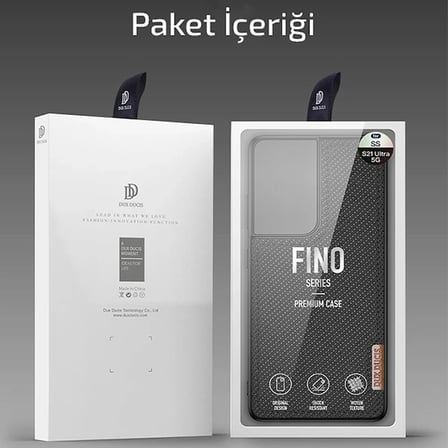 Dux Ducis Sm Galaxy S21 Ultra Kılıf  Fino Series Premium Arka Koruma Kılıf-(5775)