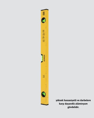 Dayanıklı Plastik Gövdeli 600 mm Su Terazisi Yeni Nesil