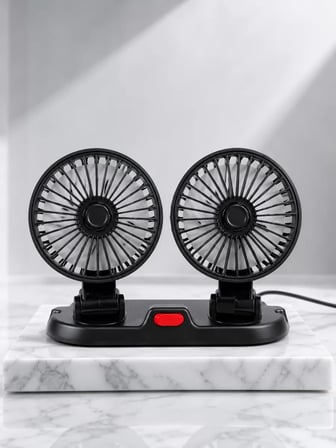 Araç Karavan ve Tır İçin Çift Fanlı Mini Vantilatör